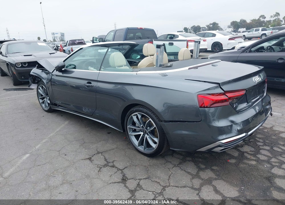 2024 AUDI A5 CABRIOLET PREMIUM PLUS 45 TFSI S LINE QUATTRO S TRONIC VIN: WAU4AGF53RN006155