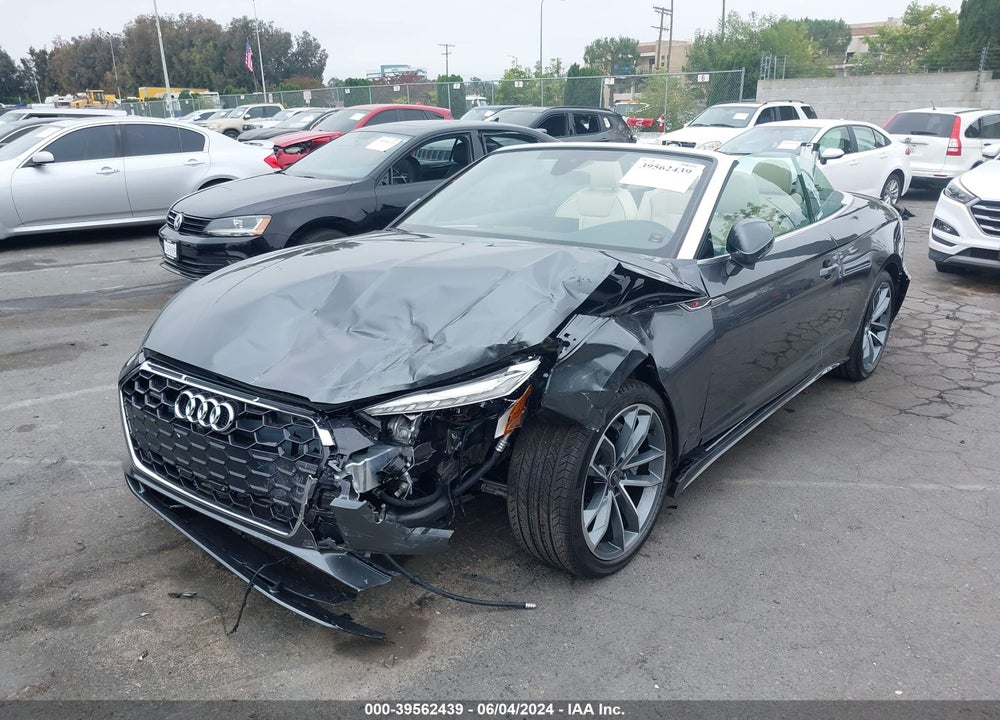 2024 AUDI A5 CABRIOLET PREMIUM PLUS 45 TFSI S LINE QUATTRO S TRONIC VIN: WAU4AGF53RN006155
