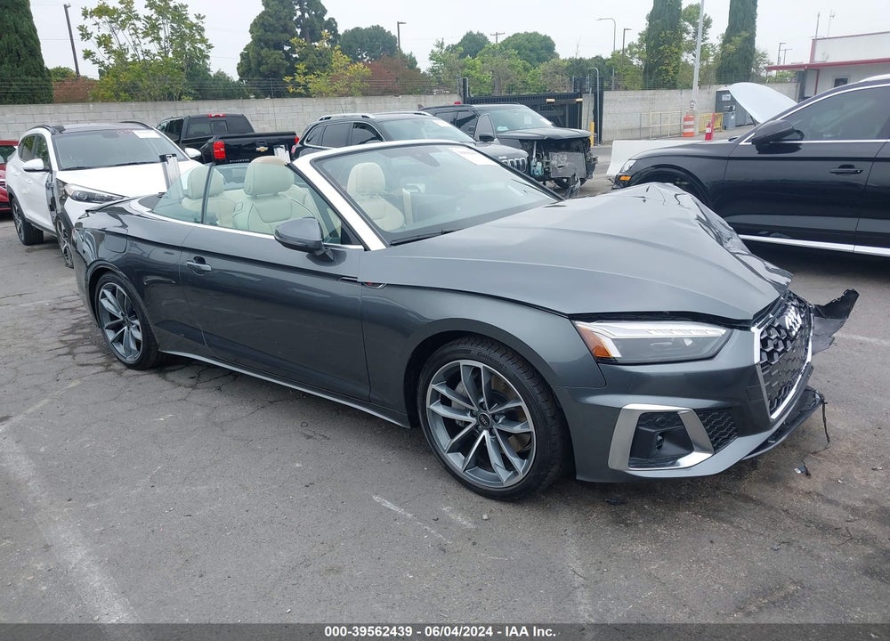 2024 AUDI A5 CABRIOLET PREMIUM PLUS 45 TFSI S LINE QUATTRO S TRONIC VIN: WAU4AGF53RN006155