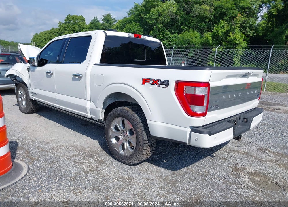 2022 FORD F-150 PLATINUM VIN: 1FTFW1ED6NFB76324