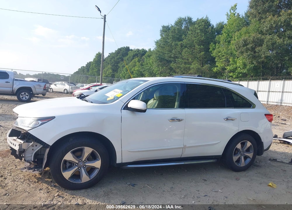 2014 ACURA MDX VIN: 5FRYD4H21EB007020