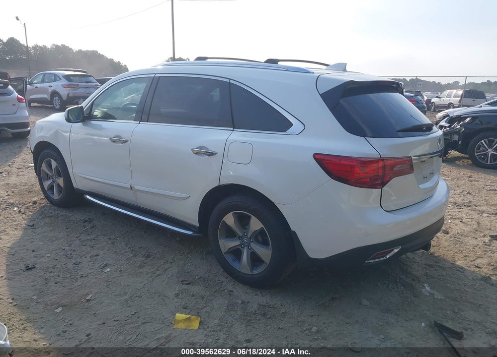 2014 ACURA MDX VIN: 5FRYD4H21EB007020