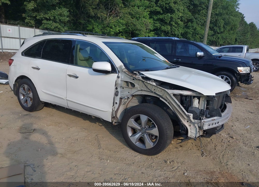 2014 ACURA MDX VIN: 5FRYD4H21EB007020