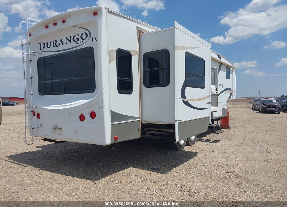 2009 KZ DURANGO 5TH WHEEL 36' VIN: 4EZFD332196103790