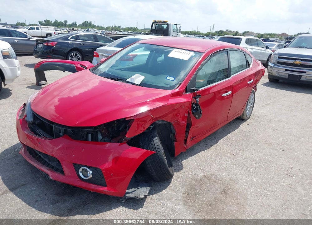2019 NISSAN SENTRA SV VIN: 3N1AB7APXKY301681