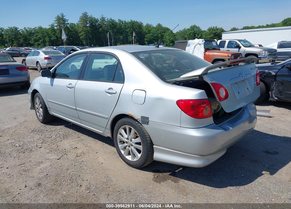 2008 TOYOTA COROLLA S VIN: 2T1BR32EX8C926125