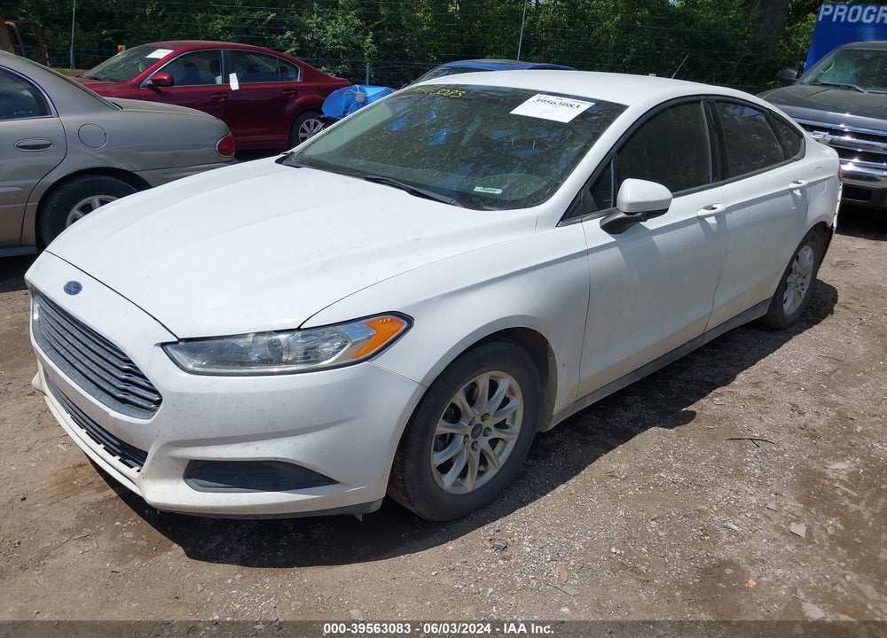 2016 FORD FUSION S VIN: 3FA6P0G77GR177315