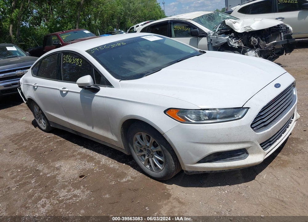 2016 FORD FUSION S VIN: 3FA6P0G77GR177315
