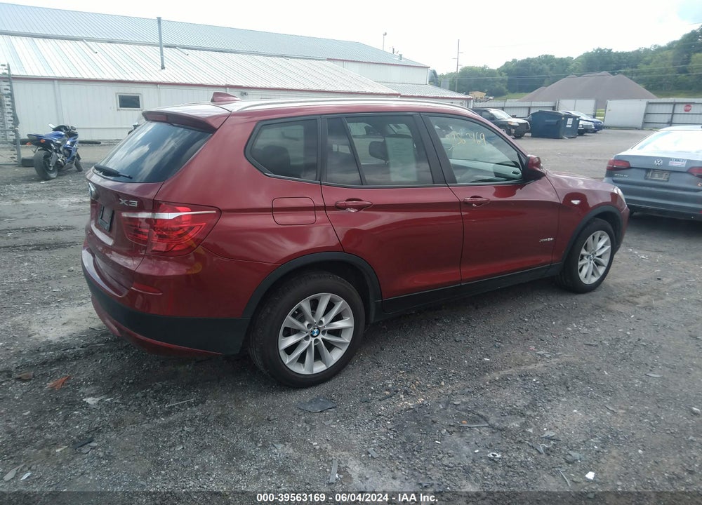 2014 BMW X3 XDRIVE28I VIN: 5UXWX9C54E0D25650
