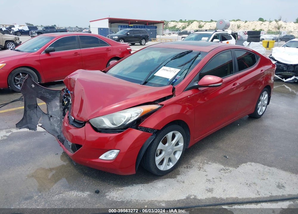 2013 HYUNDAI ELANTRA LIMITED VIN: KMHDH4AE6DU567321