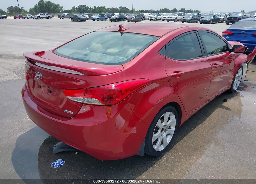 2013 HYUNDAI ELANTRA LIMITED VIN: KMHDH4AE6DU567321