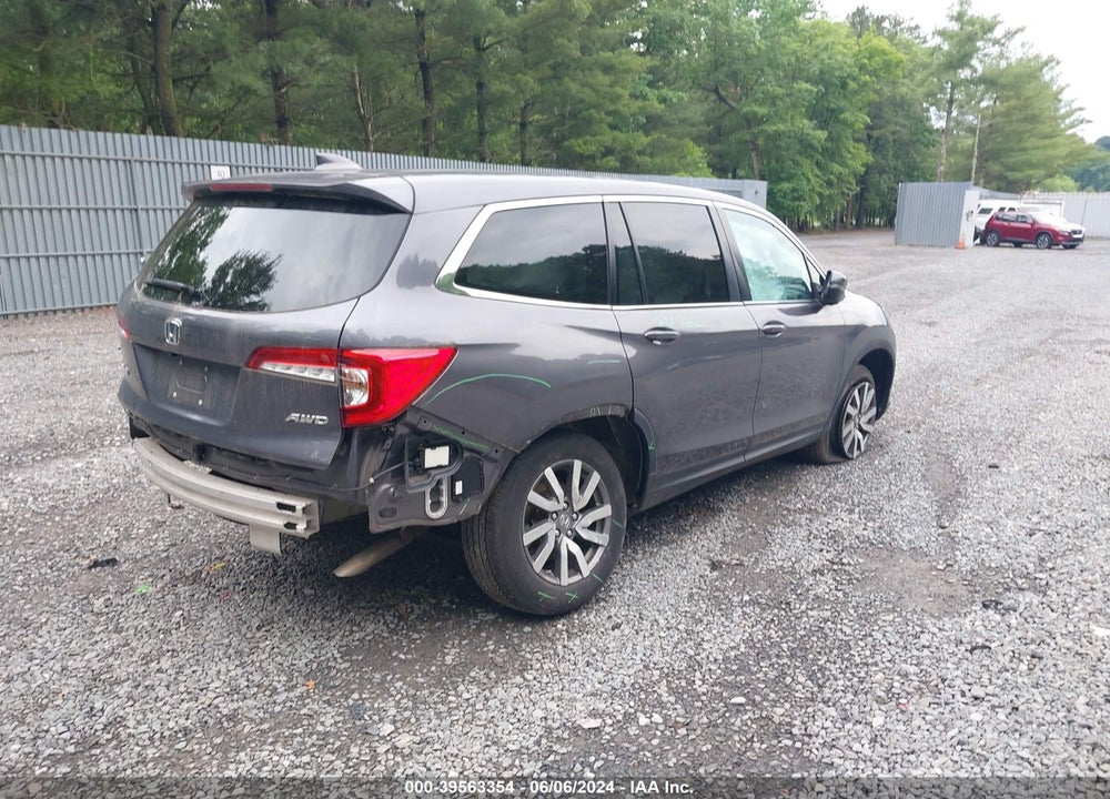 2021 HONDA PILOT AWD EX-L VIN: 5FNYF6H58MB102061