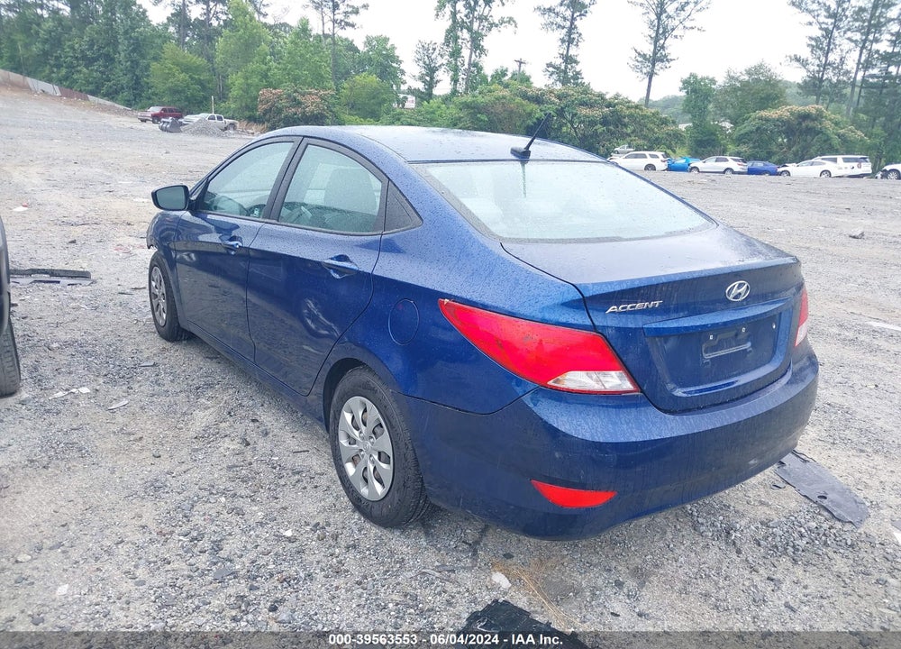 2017 HYUNDAI ACCENT SE VIN: KMHCT4AE7HU289965
