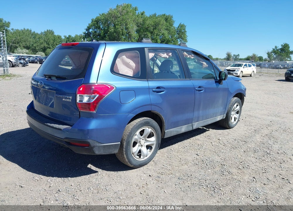 2015 SUBARU FORESTER 2.5I VIN: JF2SJAAC8FH821802