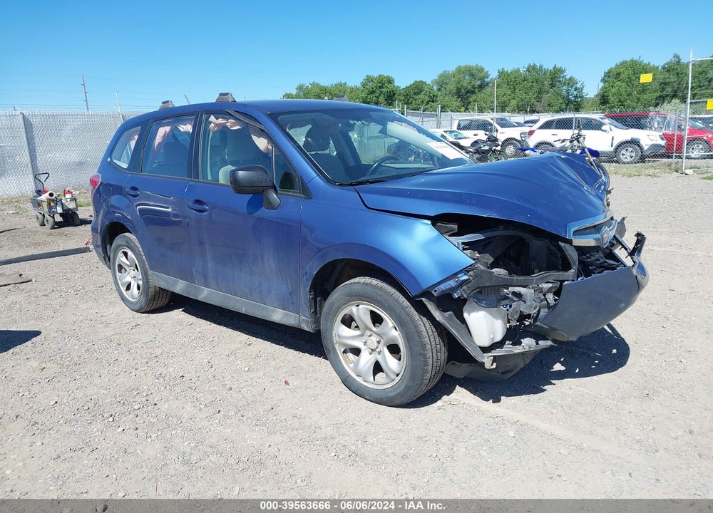 2015 SUBARU FORESTER 2.5I VIN: JF2SJAAC8FH821802