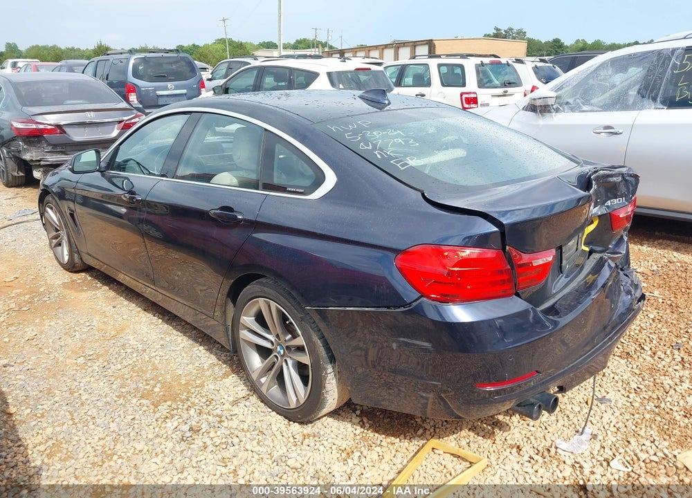 2017 BMW 430I GRAN COUPE VIN: WBA4F7C58HG437793