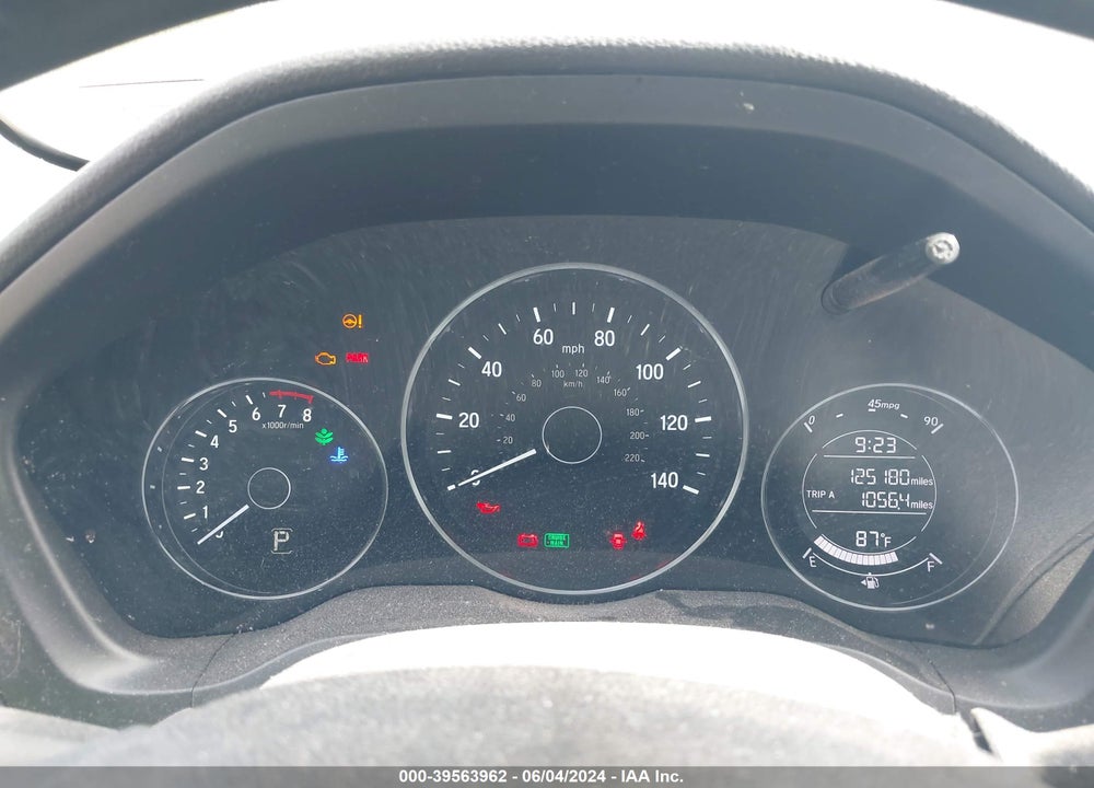 2016 HONDA HR-V LX VIN: 3CZRU6H3XGM744798