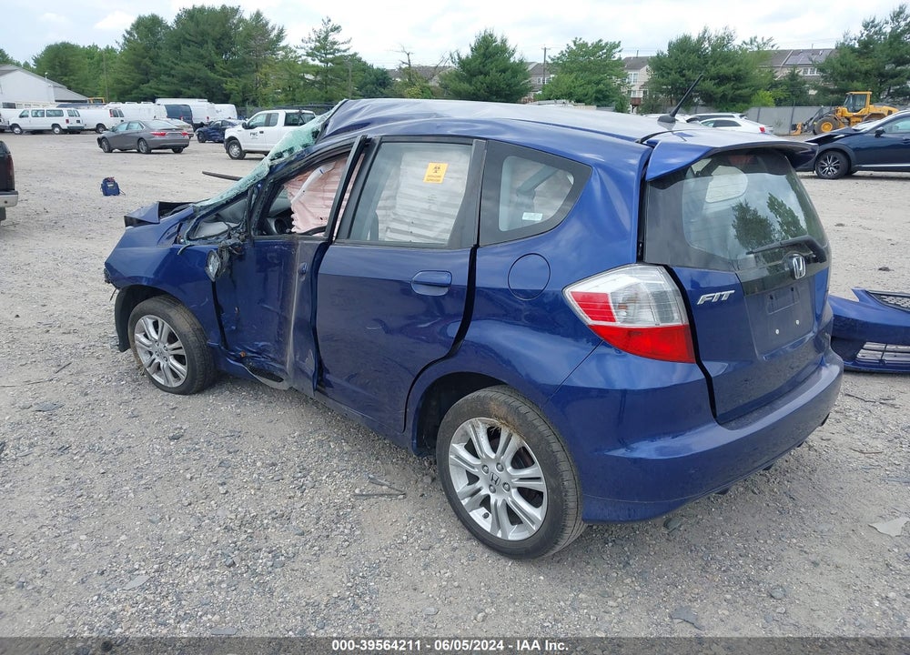 2009 HONDA FIT SPORT VIN: JHMGE88409S066702