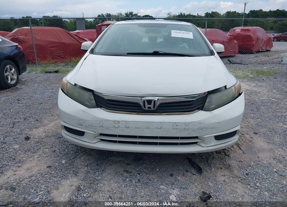 2012 HONDA CIVIC EX-L VIN: 2HGFB2F9XCH505356