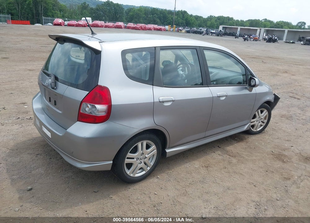 2007 HONDA FIT SPORT VIN: JHMGD386X7S030391