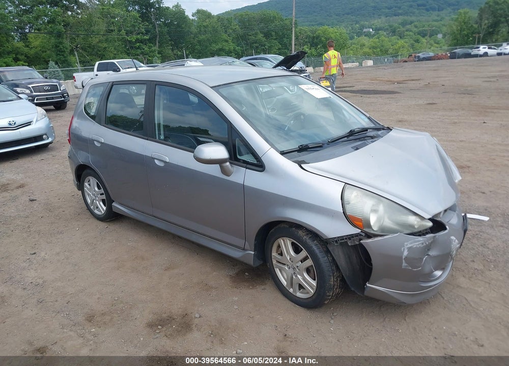 2007 HONDA FIT SPORT VIN: JHMGD386X7S030391
