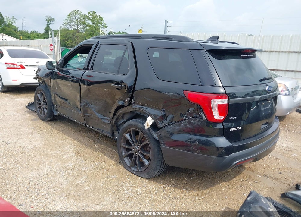 2017 FORD EXPLORER XLT VIN: 1FM5K7D88HGE35596