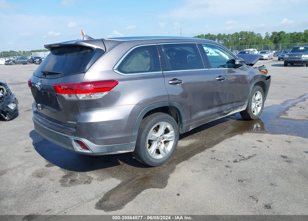 2019 TOYOTA HIGHLANDER LIMITED VIN: 5TDYZRFH9KS304003