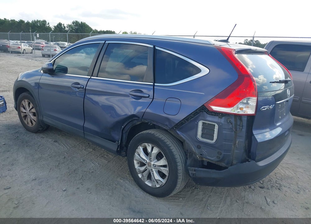 2013 HONDA CR-V EX-L VIN: 5J6RM3H75DL029202