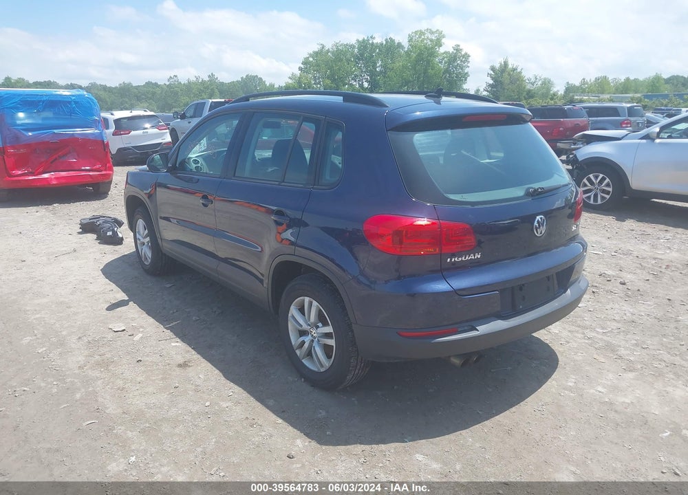 2015 VOLKSWAGEN TIGUAN S VIN: WVGAV7AX0FW588395