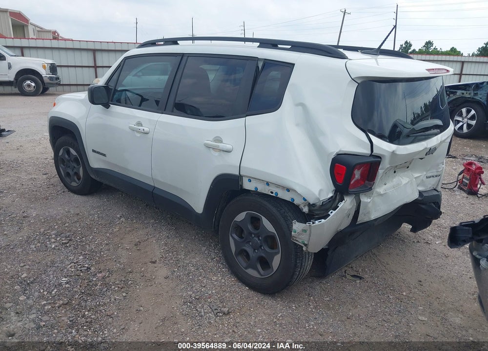 2017 JEEP RENEGADE SPORT FWD VIN: ZACCJAAB4HPF79404