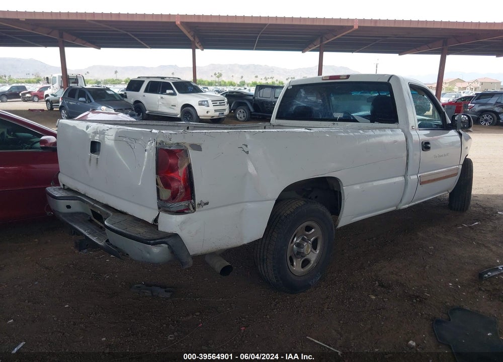 2004 CHEVROLET SILVERADO 1500 WORK TRUCK VIN: 1GCEC14X44Z282607