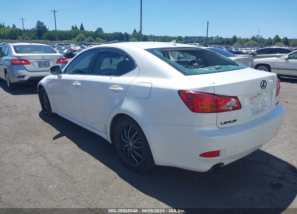 2007 LEXUS IS 250 VIN: JTHBK262172039894