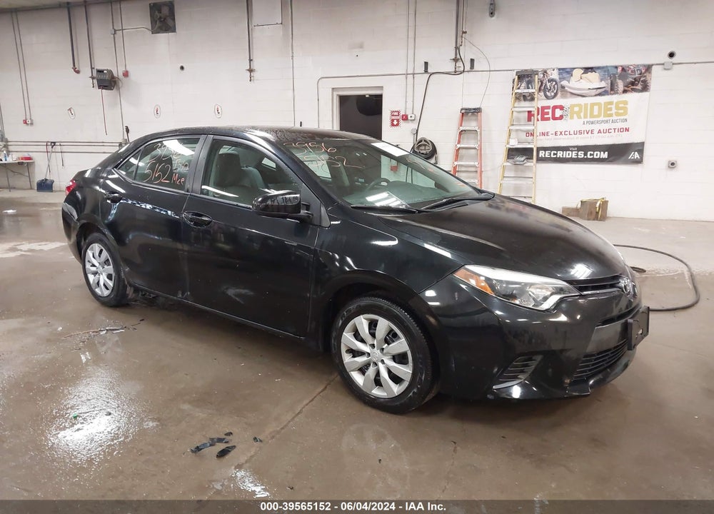 2016 TOYOTA COROLLA LE VIN: 2T1BURHE3GC712147