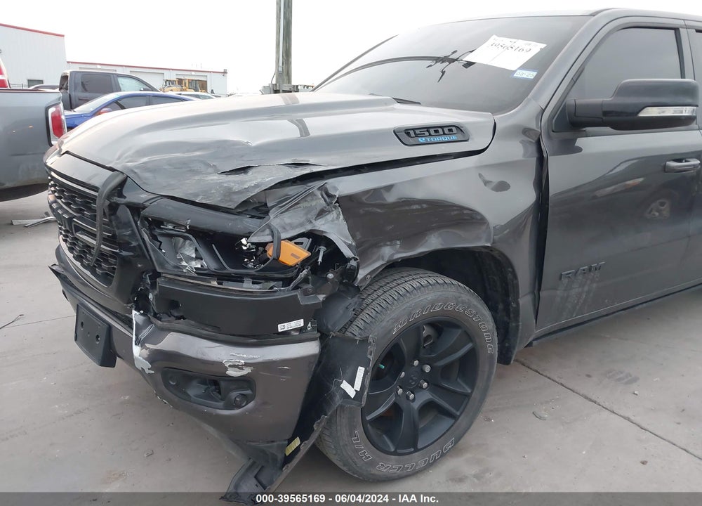 2022 RAM 1500 LONE STAR 4X4 5'7 BOX VIN: 1C6RRFFG3NN297920