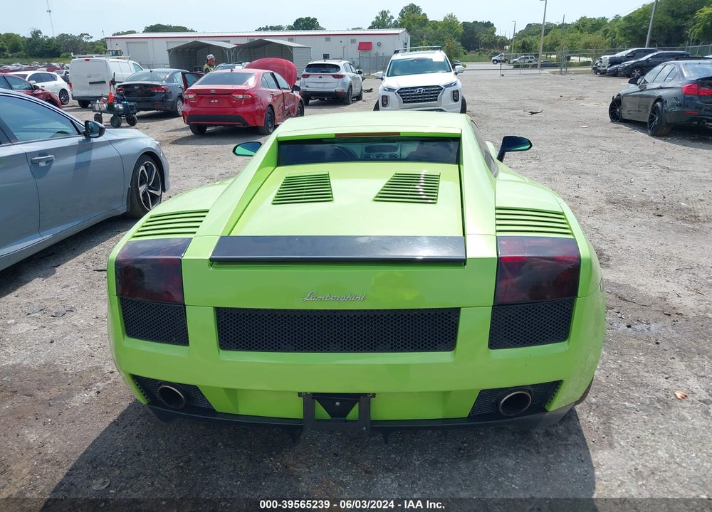 2005 LAMBORGHINI GALLARDO VIN: ZHWGU11SX5LA01939