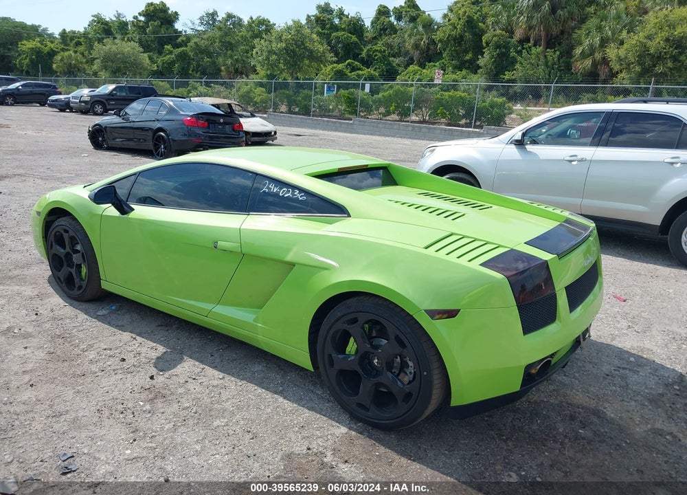 2005 LAMBORGHINI GALLARDO VIN: ZHWGU11SX5LA01939