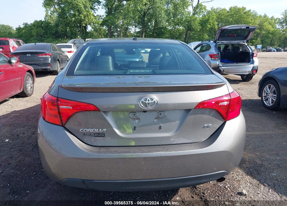 2017 TOYOTA COROLLA SE VIN: 2T1BURHE1HC749912