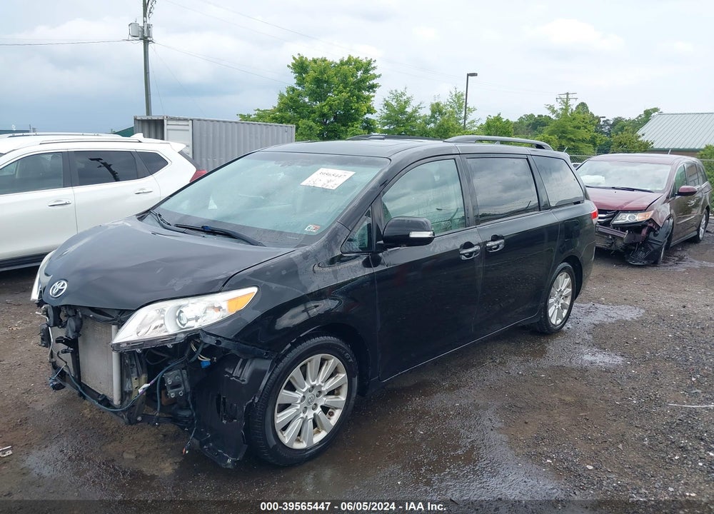 2014 TOYOTA SIENNA LIMITED V6 7 PASSENGER VIN: 5TDYK3DC6ES457595