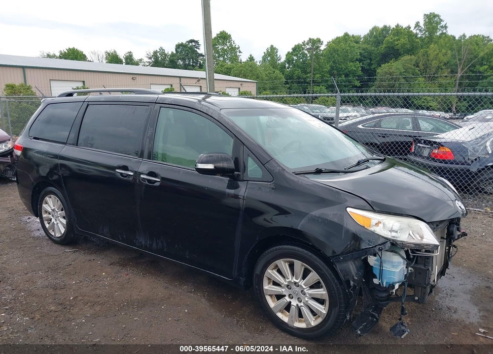 2014 TOYOTA SIENNA LIMITED V6 7 PASSENGER VIN: 5TDYK3DC6ES457595