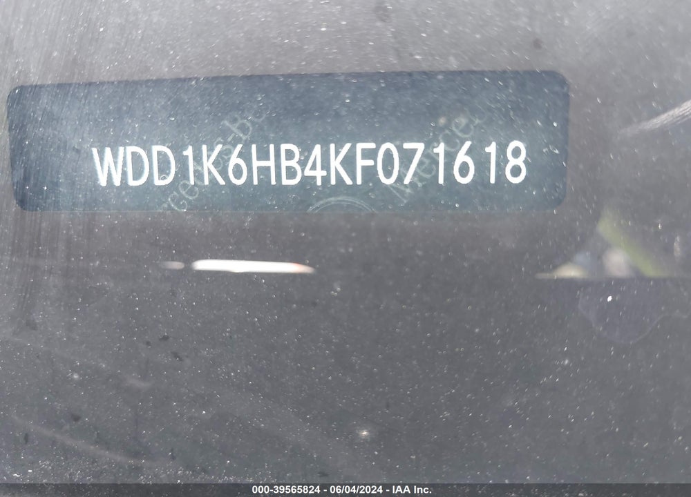 2019 MERCEDES-BENZ E 450 VIN: WDD1K6HB4KF071618