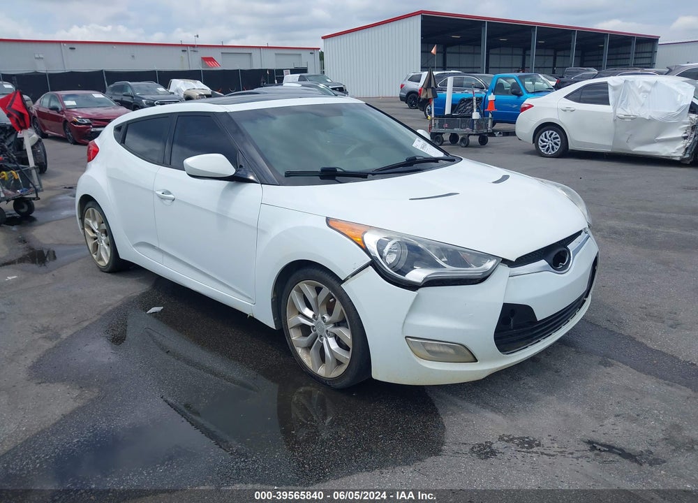 2013 HYUNDAI VELOSTER BASE W/GRAY VIN: KMHTC6AD7DU138007