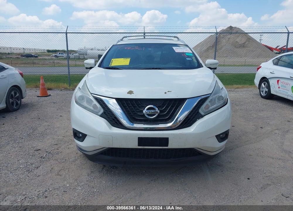 2015 NISSAN MURANO SL VIN: 5N1AZ2MG5FN239208