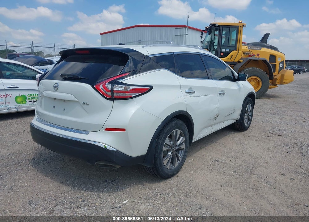 2015 NISSAN MURANO SL VIN: 5N1AZ2MG5FN239208