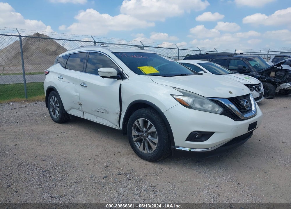 2015 NISSAN MURANO SL VIN: 5N1AZ2MG5FN239208