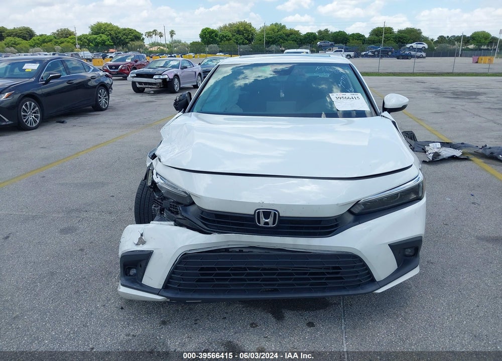 2022 HONDA CIVIC TOURING VIN: 2HGFE1F91NH304949