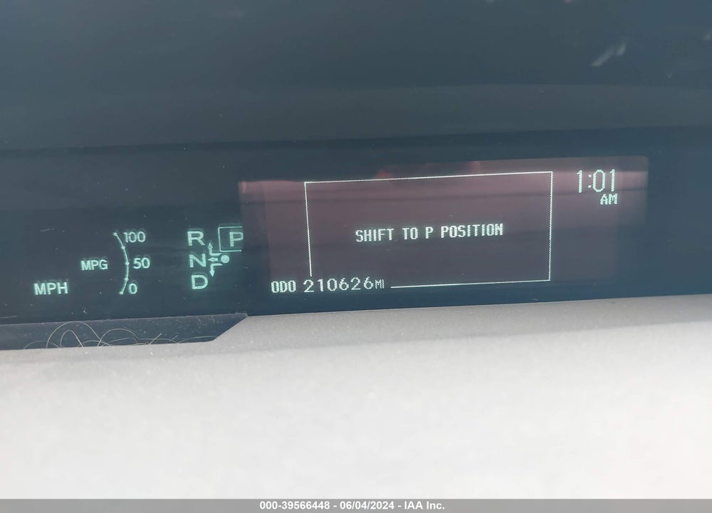 2010 TOYOTA PRIUS V VIN: JTDKN3DUXA0022260