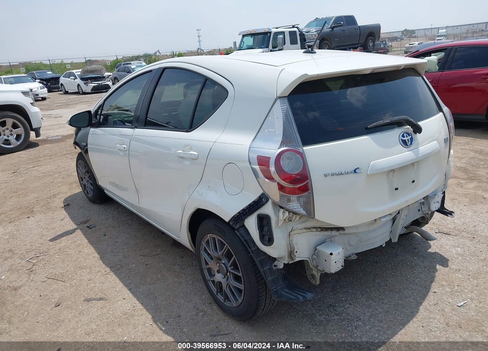 2013 TOYOTA PRIUS C ONE VIN: JTDKDTB32D1554680