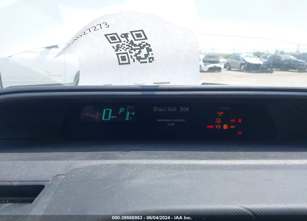 2013 TOYOTA PRIUS C ONE VIN: JTDKDTB32D1554680