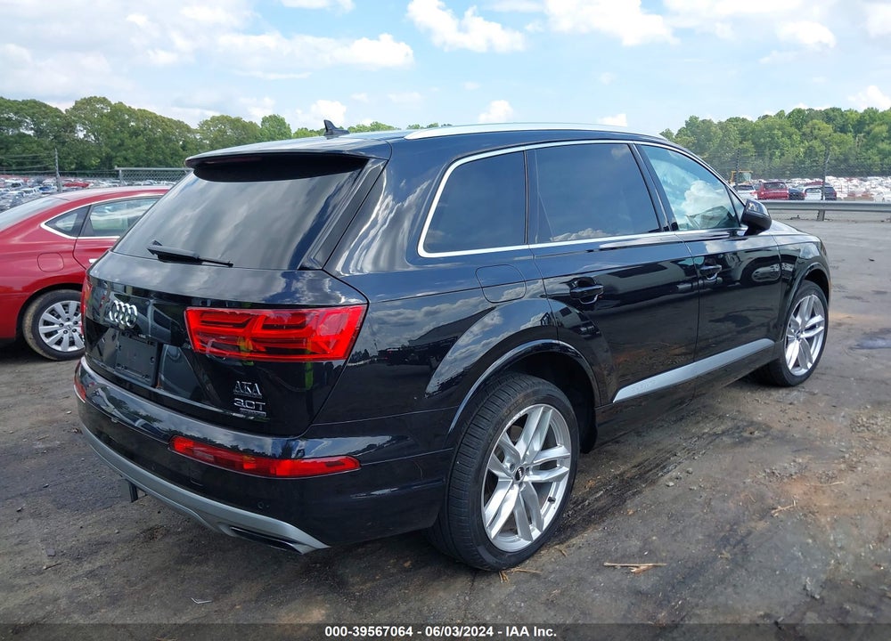 2018 AUDI Q7 3.0T PREMIUM VIN: WA1VAAF73JD051395