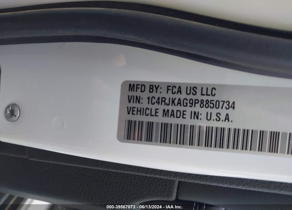 2023 JEEP GRAND CHEROKEE L LAREDO 4X4 VIN: 1C4RJKAG9P8850734